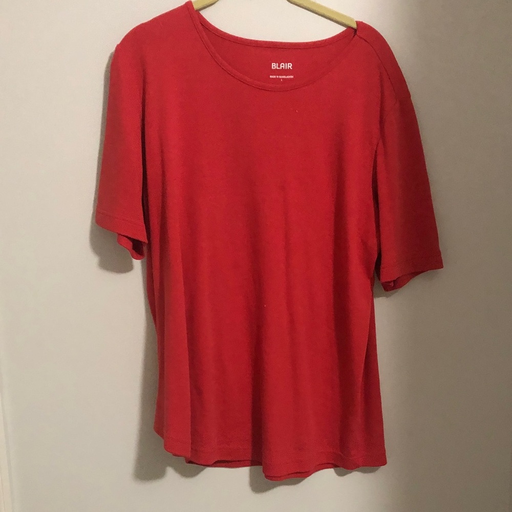 Blair Men's Bright Red Short Sleeve Crewneck Tee
